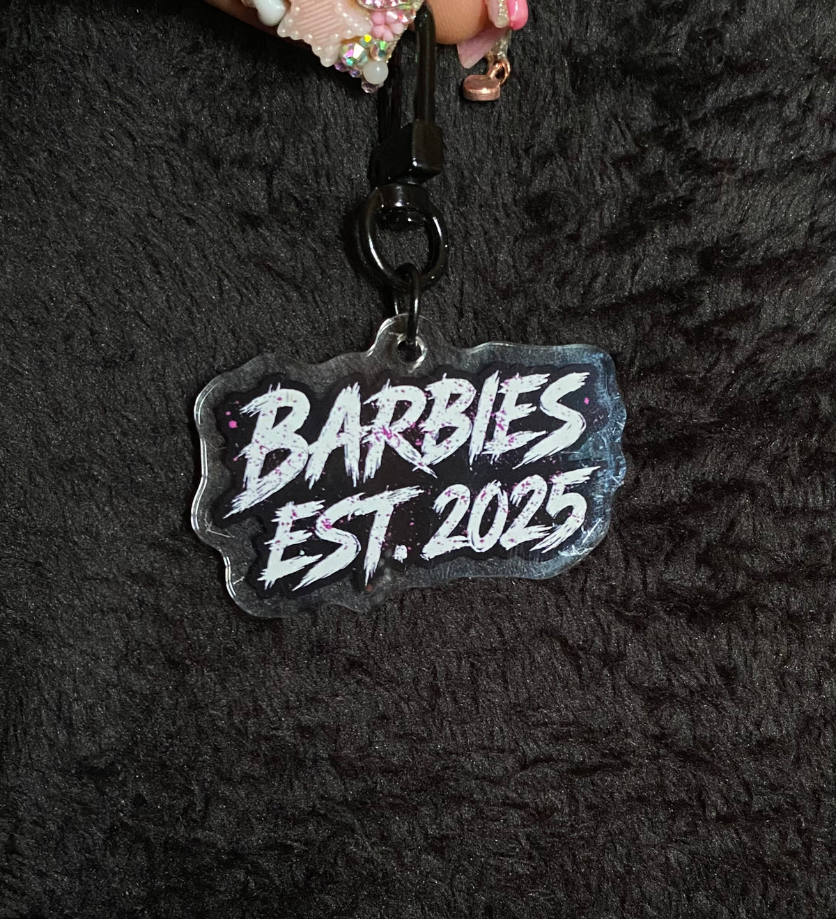 BARBZ BLACK KEYCHAIN